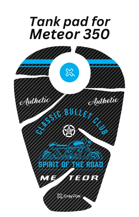 Full Tank Pad Compatible with Meteor 350 | Meteor 350 Sticker, Pack Of 1